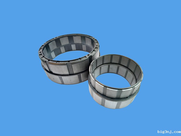 工业吊扇外转子电机铁氧体磁瓦块包胶成磁环