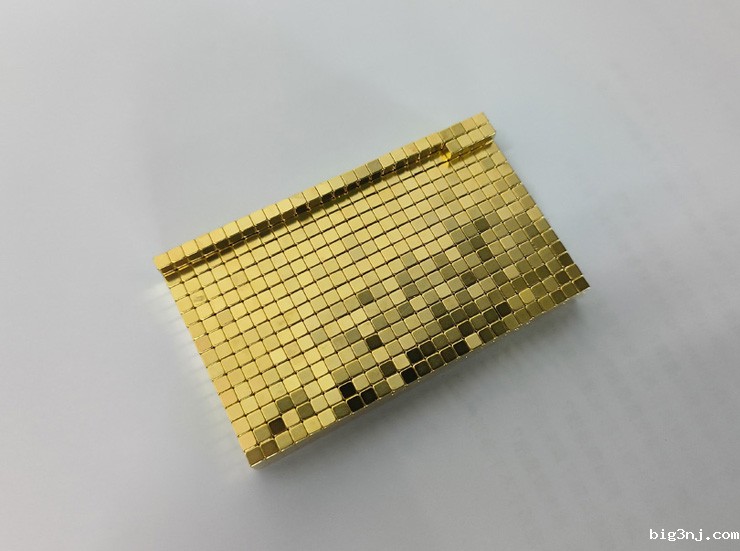 3mm立方体镀金钕铁硼磁铁