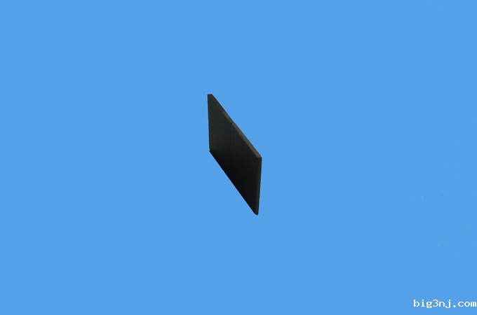 超薄烧结铁氧体磁铁片 12.5x8.5x0.65mm