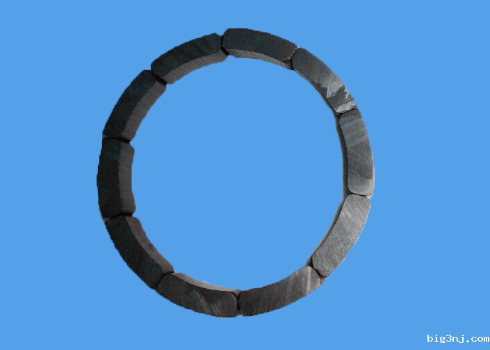 黑色瓦形微电机铁氧体磁铁（报价 图片 规格）