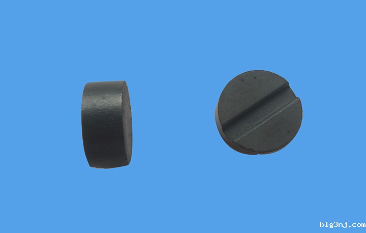 中间开槽磁铁 凹槽铁氧体圆片磁铁 D19.2*8.2mm