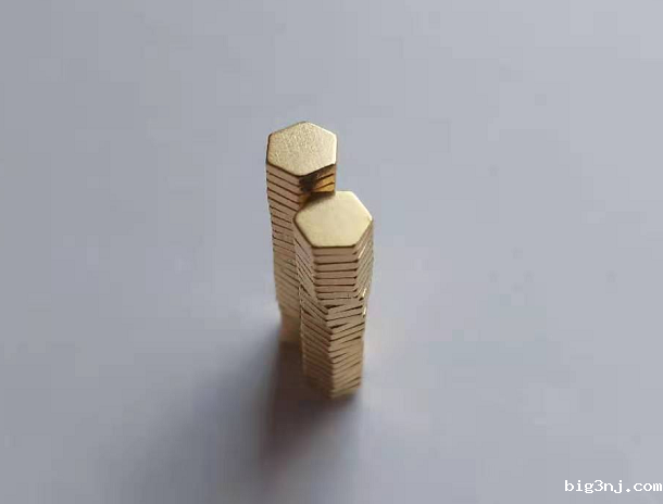 镀金六边形钕磁铁
