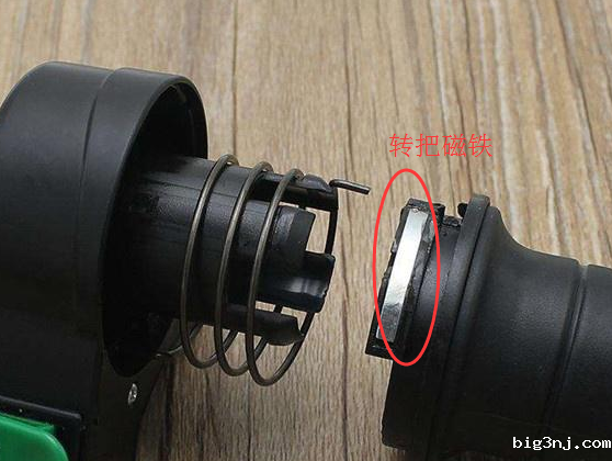 转把磁钢安装示意图